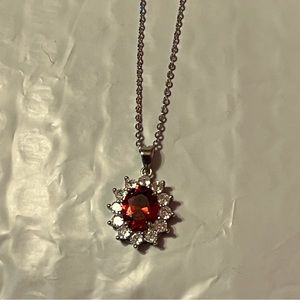 .925 solid sterling silver necklace. 18 inch chain with a two inch extender.